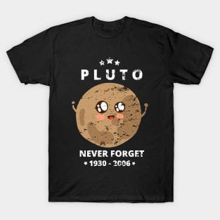 Never Forget Pluto Shirt. Funny Cute Style T-Shirt